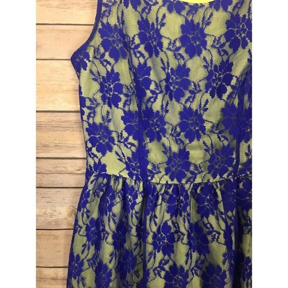 Mac And Jac Small Sleeveless Dress Lace Overlay - Picture 5 of 7